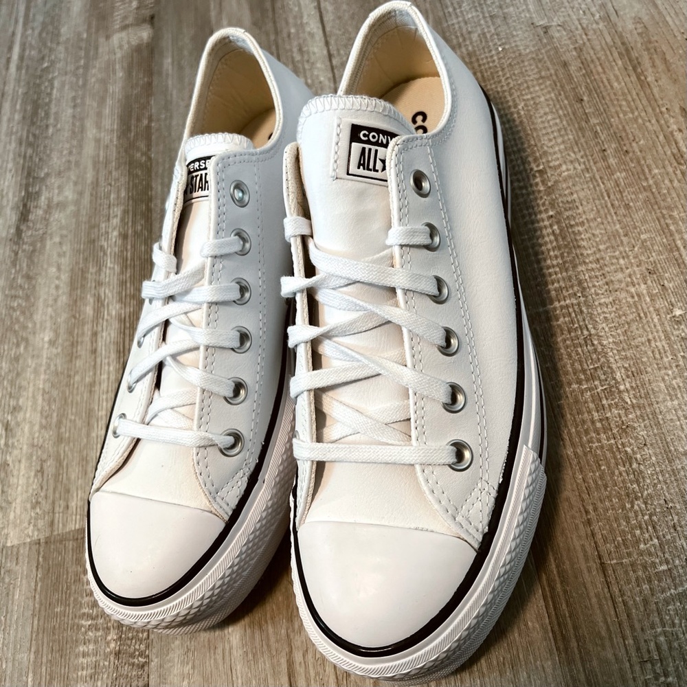 Leather Platform Converse